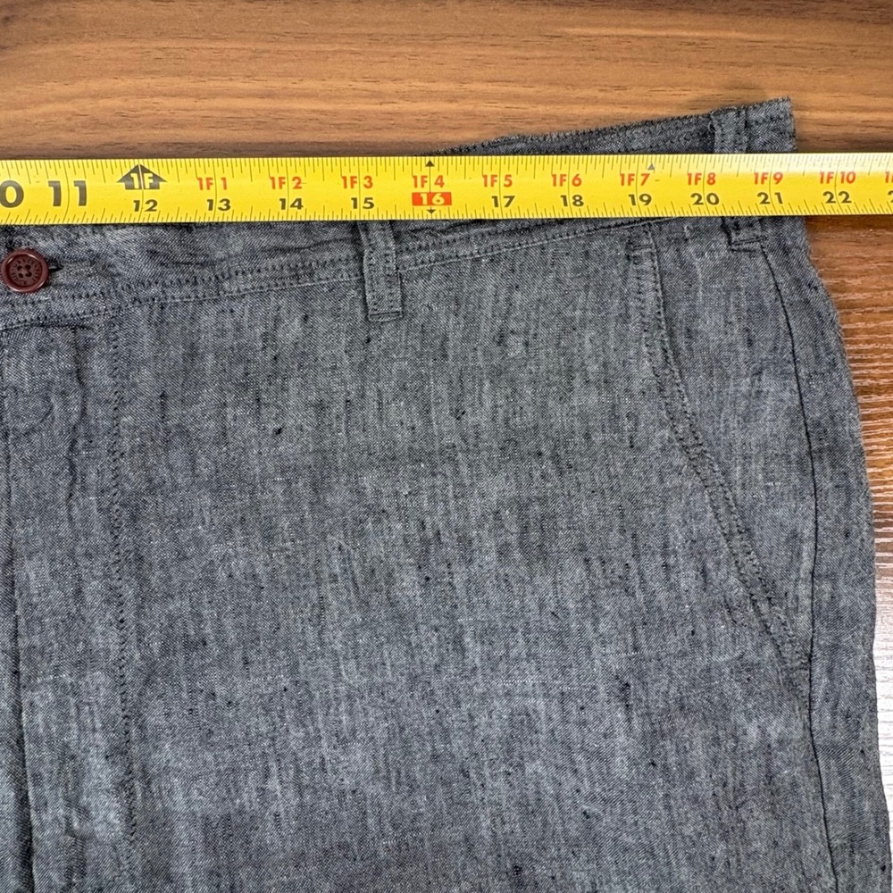 Orvis Linen Trousers Mens 42x32 Grey Straight Leg Breathable Summer Old Money - Picture 6 of 10